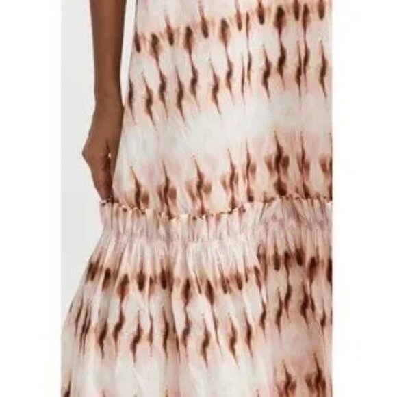 A.L.C. Tie -Dye Colette Cotton Blend Sundress Midi Dress Pink Mojave Sz 8 NWT - Picture 3 of 8